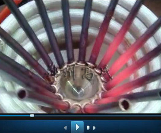 高頻加熱設(shè)備對空調(diào)分歧管進(jìn)行焊接熱處理