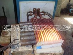 高頻淬火設(shè)備對圓鋼進行局部透熱熱處理